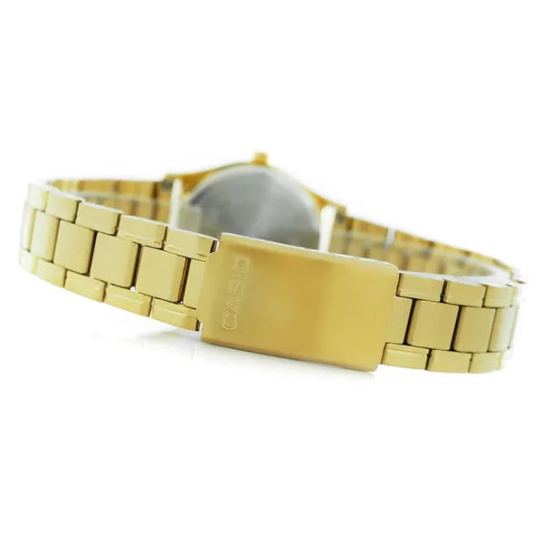 Casio LTP-V006G-9BUDF női karóra, arany, acél szíj, dátum, WR30