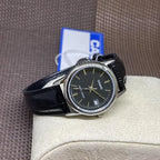 Casio LTP-V002L-1AUDF női karóra, 25 mm, fekete számlap, bőr szíj, dátum, WR30