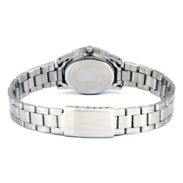 Casio LTP-V001D-7BUDF női karóra, ezüst acél, kvarc, WR30, 25 mm, díszdoboz