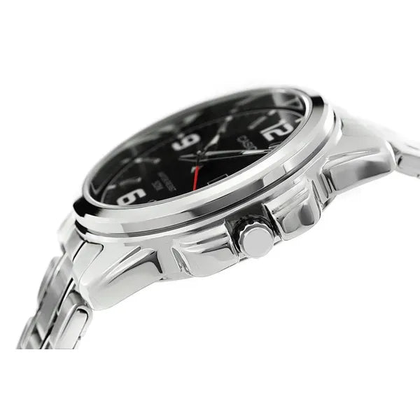 Casio LTP-1314D-1AVDF női karóra, fekete számlap, acél szíj, 32 mm, WR50