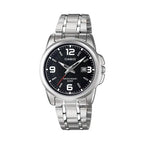 Casio LTP-1314D-1AVDF női karóra, fekete számlap, acél szíj, 32 mm, WR50