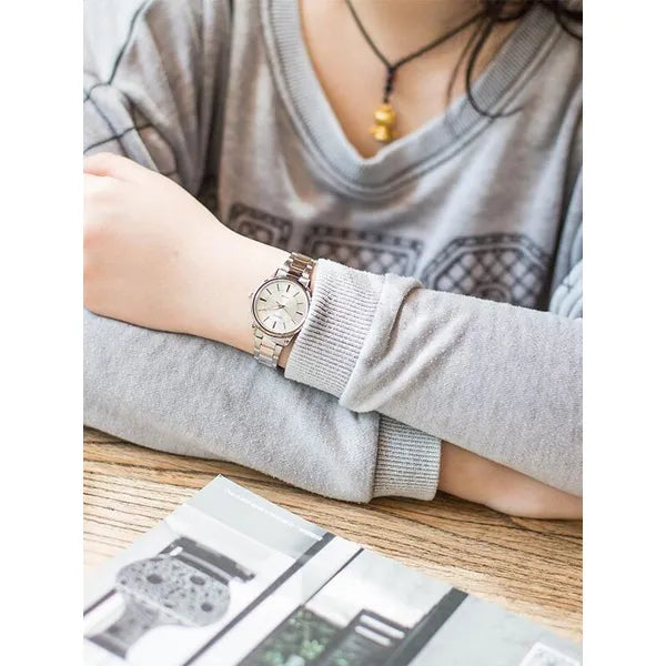 Casio LTP-1303D-7AVDF női karóra, ezüst acél, 30 mm, WR50 + díszdoboz