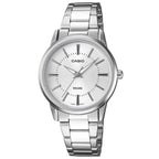 Casio LTP-1303D-7AVDF női karóra, ezüst acél, 30 mm, WR50 + díszdoboz