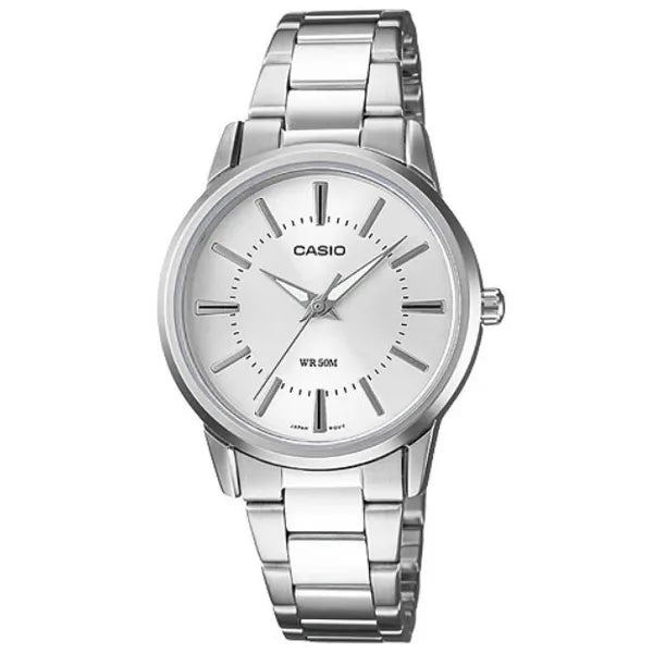 Casio LTP-1303D-7AVDF női karóra, ezüst acél, 30 mm, WR50 + díszdoboz