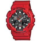 Casio G-Shock GA-100B-4AER férfi karóra, piros, fekete számlap, WR200