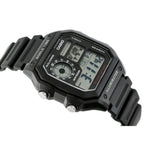 Casio férfi digitális karóra AE-1200WH-1AVCF, WR100, világidő, fekete