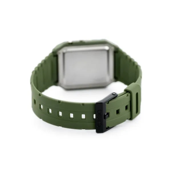 Casio Vintage férfi kalkulátoros digitális óra CA-53WF-3B, zöld, WR30