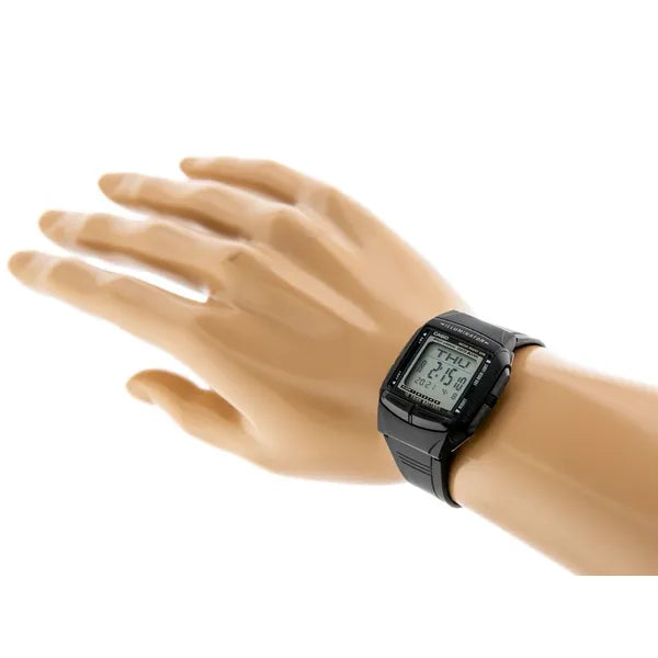 Casio Vintage DB-36-1AVCR férfi digitális óra, fekete, WR50, Databank, díszdoboz