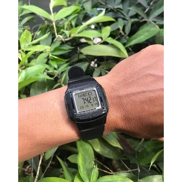 Casio Vintage DB-36-1AVCR férfi digitális óra, fekete, WR50, Databank, díszdoboz