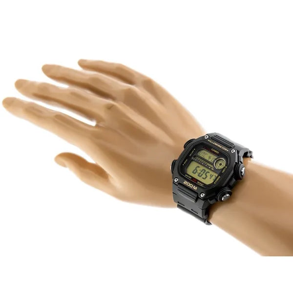 Casio DW-291H-9AVDF férfi digitális karóra, WR200, kvarc, fekete