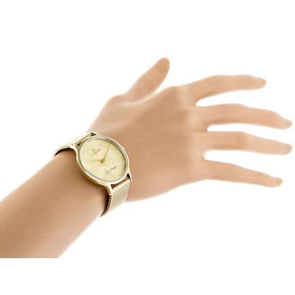 G. Rossi női karóra, arany színű, fém szíj, kvarc Miyota, 31 mm, WR30