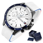 Tommy Hilfiger 1791723 férfi karóra, 46 mm, kvarc, WR50, fehér számlap