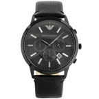 Emporio Armani férfi karóra Renato AR2461, fekete bőr, kronográf, WR50