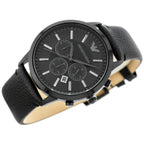 Emporio Armani férfi karóra Renato AR2461, fekete bőr, kronográf, WR50