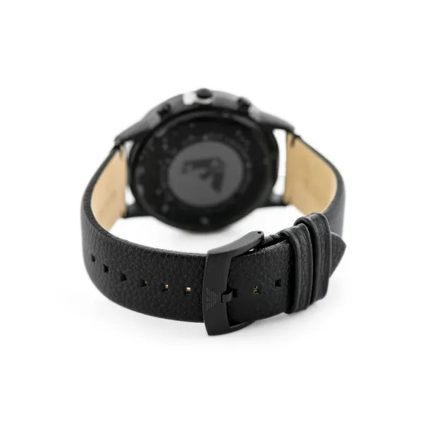 Emporio Armani férfi karóra Renato AR2461, fekete bőr, kronográf, WR50