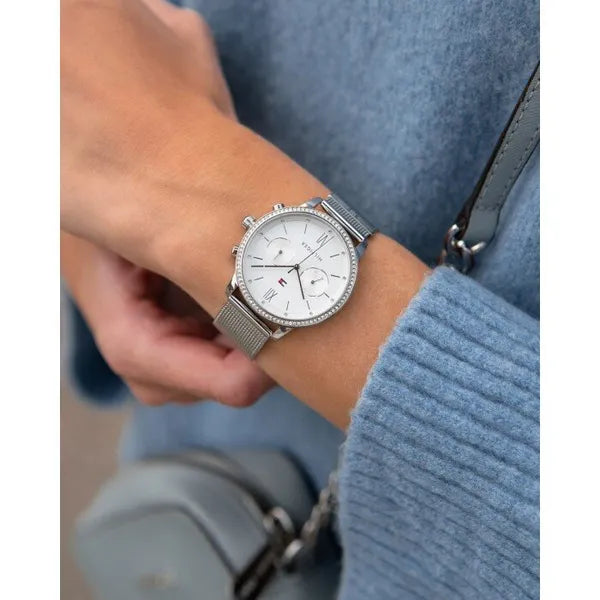 Tommy Hilfiger Blake 1782301 női karóra, ezüst, acél, 38 mm, kvarc