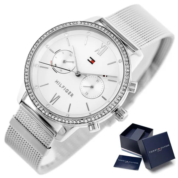 Tommy Hilfiger Blake 1782301 női karóra, ezüst, acél, 38 mm, kvarc