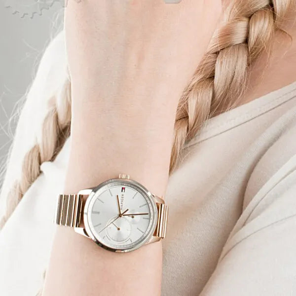 Tommy Hilfiger Brooke 1782021 női karóra, rozéarany, 38 mm, WR30, doboz