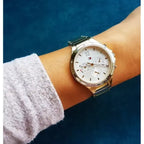 Tommy Hilfiger Eve női karóra 39 mm, kvarc, arany/ezüst, acél, WR30