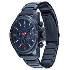 Tommy Hilfiger Mason 1791789 férfi karóra, kék, acél szíj, kvarc, WR30