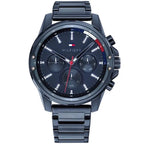 Tommy Hilfiger Mason 1791789 férfi karóra, kék, acél szíj, kvarc, WR30