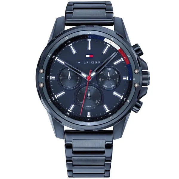Tommy Hilfiger Mason 1791789 férfi karóra, kék, acél szíj, kvarc, WR30