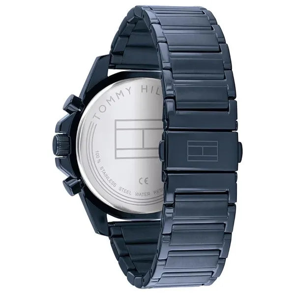 Tommy Hilfiger Mason 1791789 férfi karóra, kék, acél szíj, kvarc, WR30