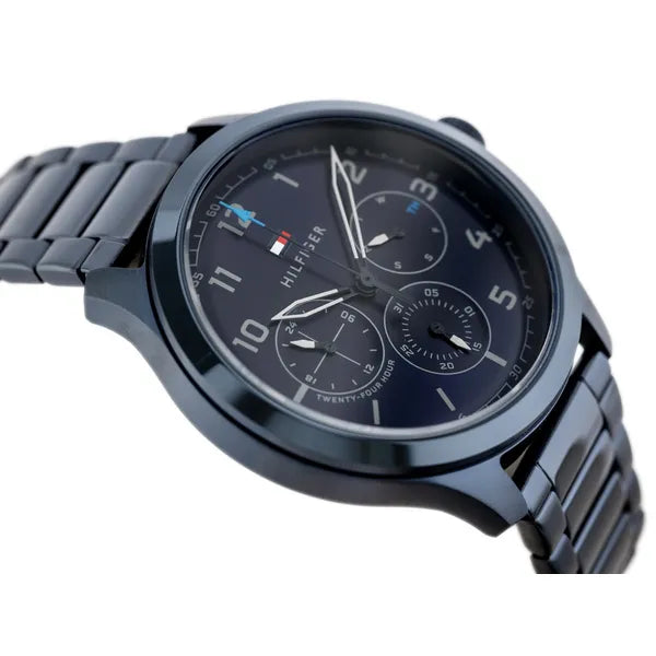 Tommy Hilfiger Asher 1791853 férfi karóra, kék, acél, kvarc, WR50