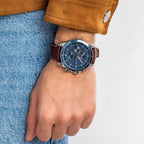 Tommy Hilfiger Parker 1791837 férfi karóra, bőrszíj, kék, WR50