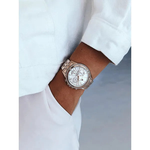 Tommy Hilfiger Ari 1781978 női karóra, rozéarany, 38 mm, kvarc, 3 ATM