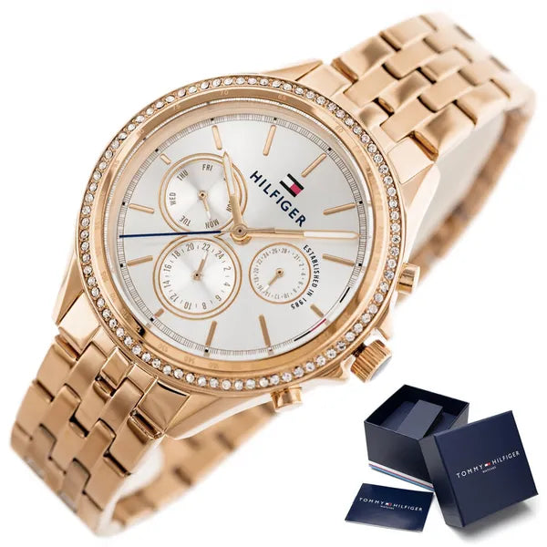 Tommy Hilfiger Ari 1781978 női karóra, rozéarany, 38 mm, kvarc, 3 ATM