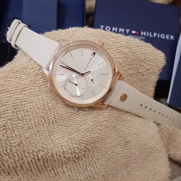 Tommy Hilfiger Brooklyn 1782022 női karóra, kvarc, bőrszíj, rózsaarany, 38 mm