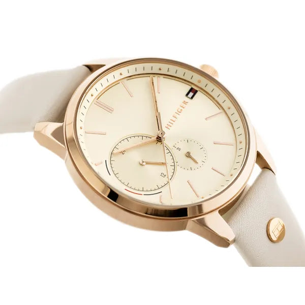 Tommy Hilfiger Brooklyn 1782022 női karóra, kvarc, bőrszíj, rózsaarany, 38 mm