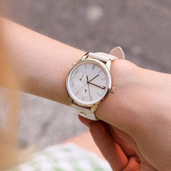 Tommy Hilfiger Brooklyn 1782022 női karóra, kvarc, bőrszíj, rózsaarany, 38 mm
