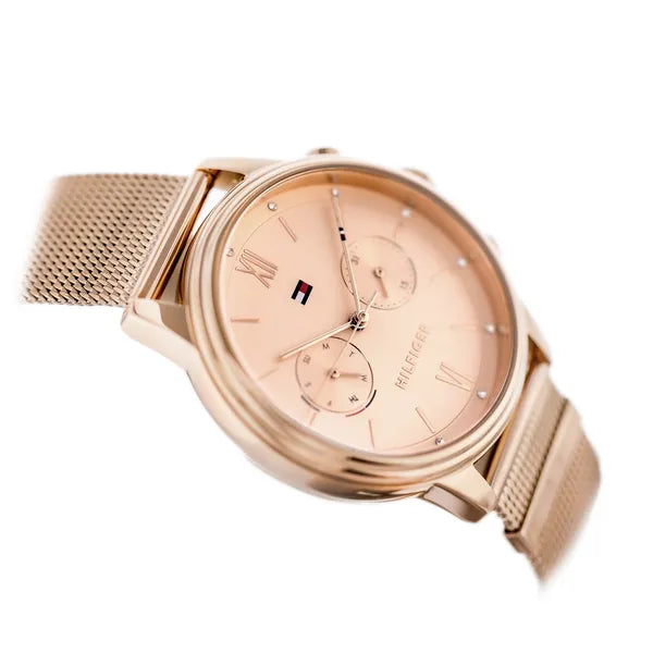 Tommy Hilfiger Blake női karóra, rozéarany, acél szíj, 38 mm, kvarc