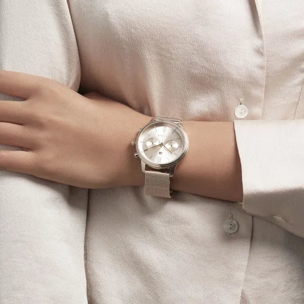 Tommy Hilfiger Blake női karóra, rozéarany, acél szíj, 38 mm, kvarc