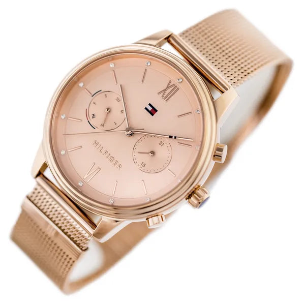 Tommy Hilfiger Blake női karóra, rozéarany, acél szíj, 38 mm, kvarc