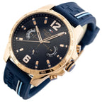 Tommy Hilfiger Decker 1791474 férfi karóra, 46 mm, kék szilikon, WR50