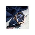 Tommy Hilfiger Decker 1791474 férfi karóra, 46 mm, kék szilikon, WR50