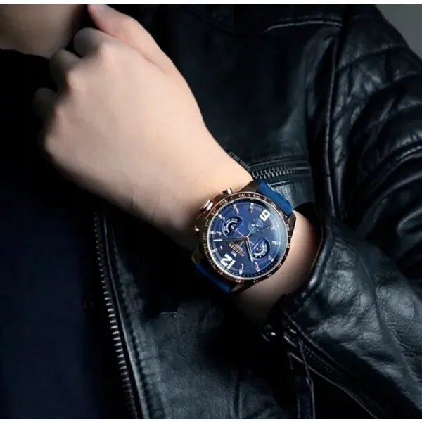 Tommy Hilfiger Decker 1791474 férfi karóra, 46 mm, kék szilikon, WR50