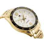 Tommy Hilfiger Erik 1791365 férfi karóra, arany acél, fehér számlap, WR50, 45 mm