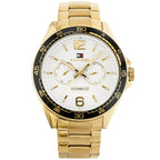 Tommy Hilfiger Erik 1791365 férfi karóra, arany acél, fehér számlap, WR50, 45 mm