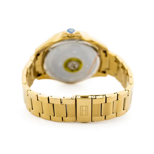 Tommy Hilfiger Erik 1791365 férfi karóra, arany acél, fehér számlap, WR50, 45 mm