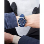 Tommy Hilfiger Mason 1791791 férfi karóra, kvarc, kék, gumiszíj