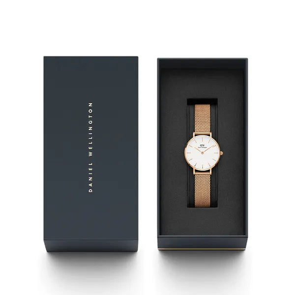 Daniel Wellington Petite Melrose női karóra, 32 mm, rózsaarany, fehér számlap