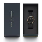 Daniel Wellington Petite Ashfield női karóra 32mm fekete/rozéarany DW00100201