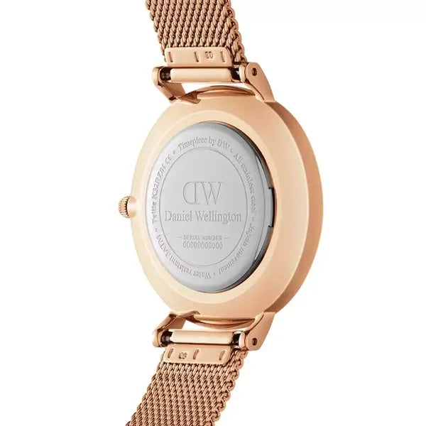 Daniel Wellington Petite Melrose női karóra 28 mm, rózsaarany, fehér, acél