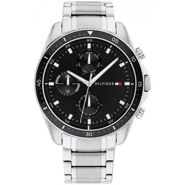 Tommy Hilfiger Parker 1791835 férfi karóra, 46 mm, acél, fekete