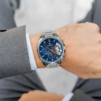 Tommy Hilfiger Baker 1710448 férfi karóra, acél szíj, kék számlap