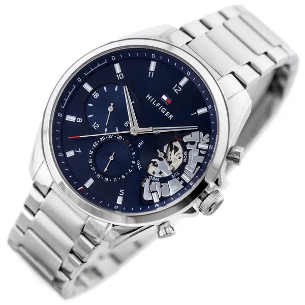 Tommy Hilfiger Baker 1710448 férfi karóra, acél szíj, kék számlap